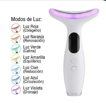 Aura Lift Masajeador Facial LED.