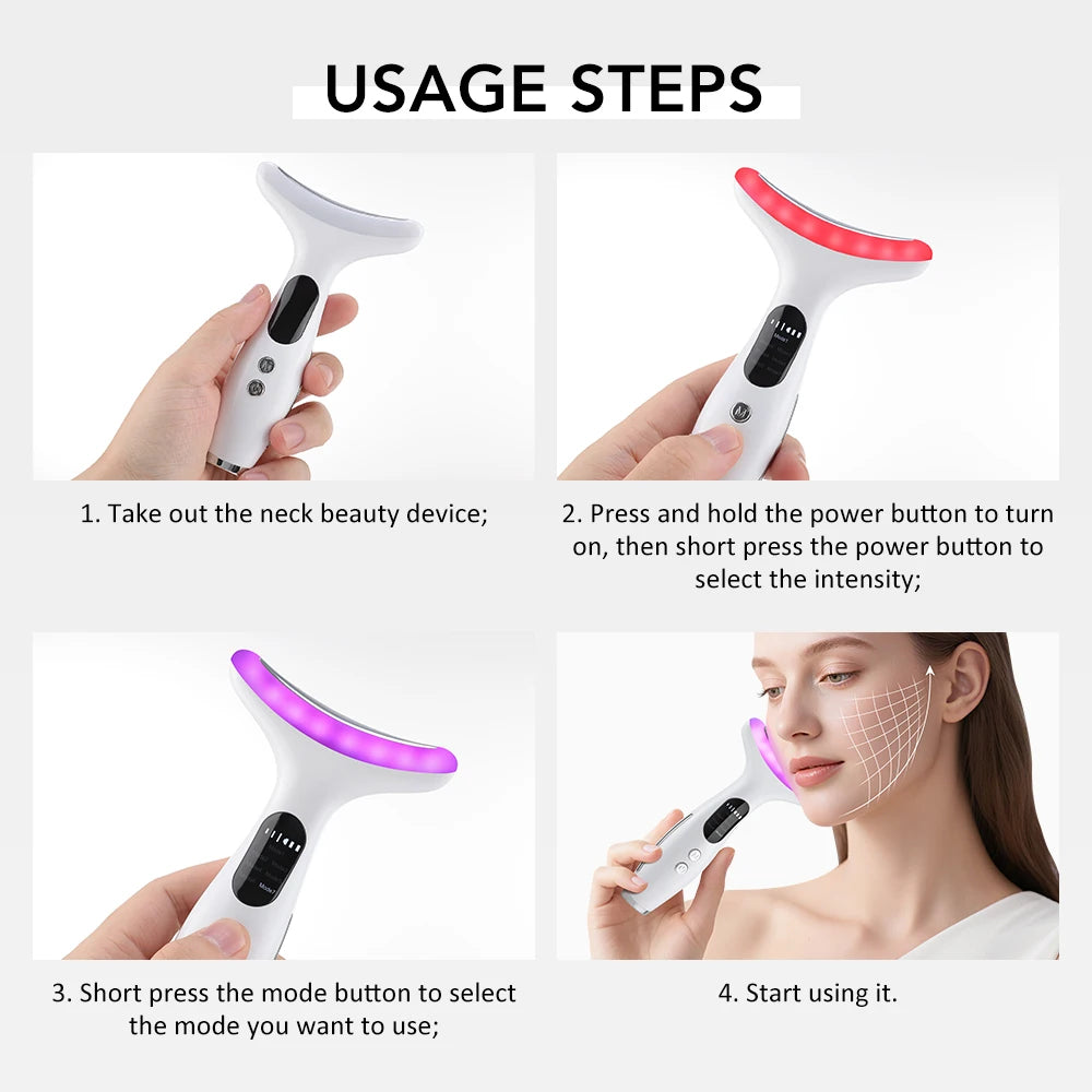 Aura Lift Masajeador Facial LED.